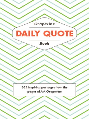 cover image of The Grapevine Daily Quote Book
